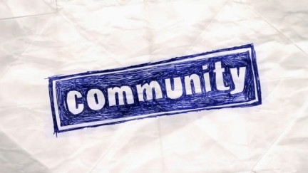 community movie announcement #sixseasonsandamovie community logo