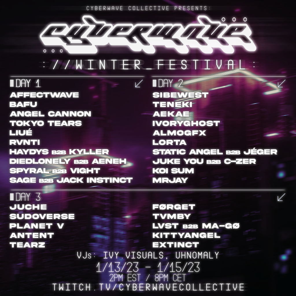 Cyberwave Collective Winter Festival 2023 Flyer