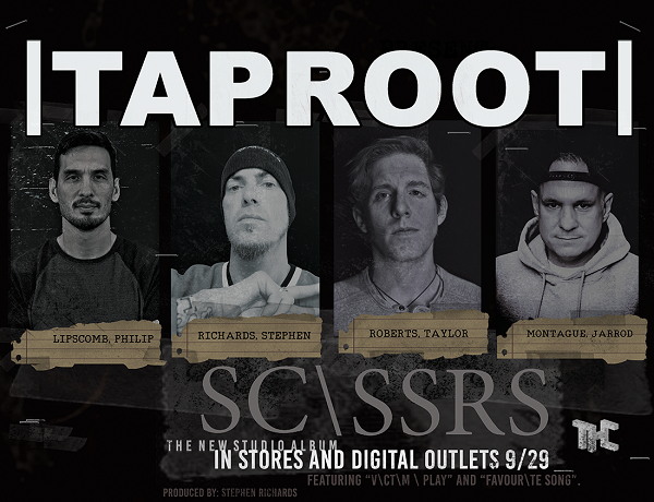 Taproot Announces Release Of 7th Studio Album ‘SC\SSRS’